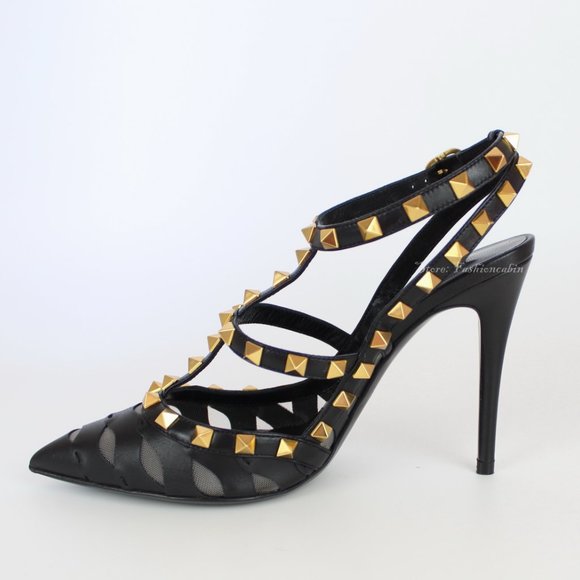 NEW VALENTINO GARAVANI Rockstud Leather Pumps - Picture 5 of 16